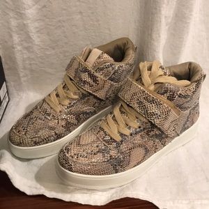 Snake skin sneakers